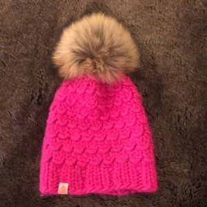 SH*T THAT I KNIT (STIK) Beanie with Fur Pom